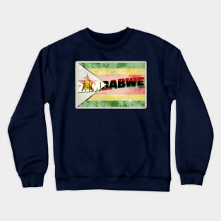 Zimbabwe vintage style retro souvenir Crewneck Sweatshirt